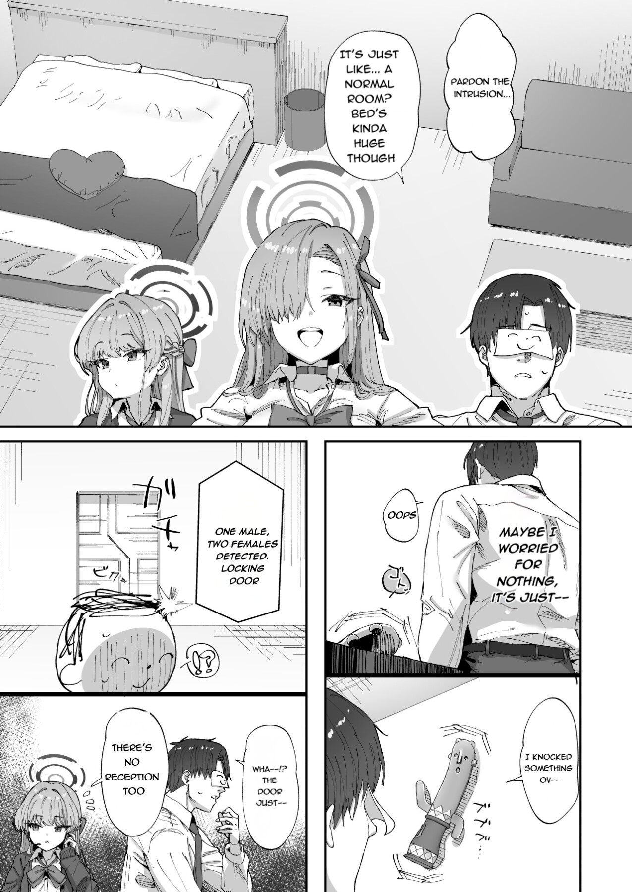 Hentai Manga Comic-A room you can't leave unless you have sex with Asuna and Toki-Read-4